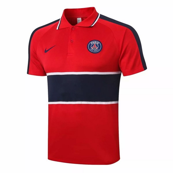 Polo Football Paris Saint Germain 2020-21 Rouge Noir
